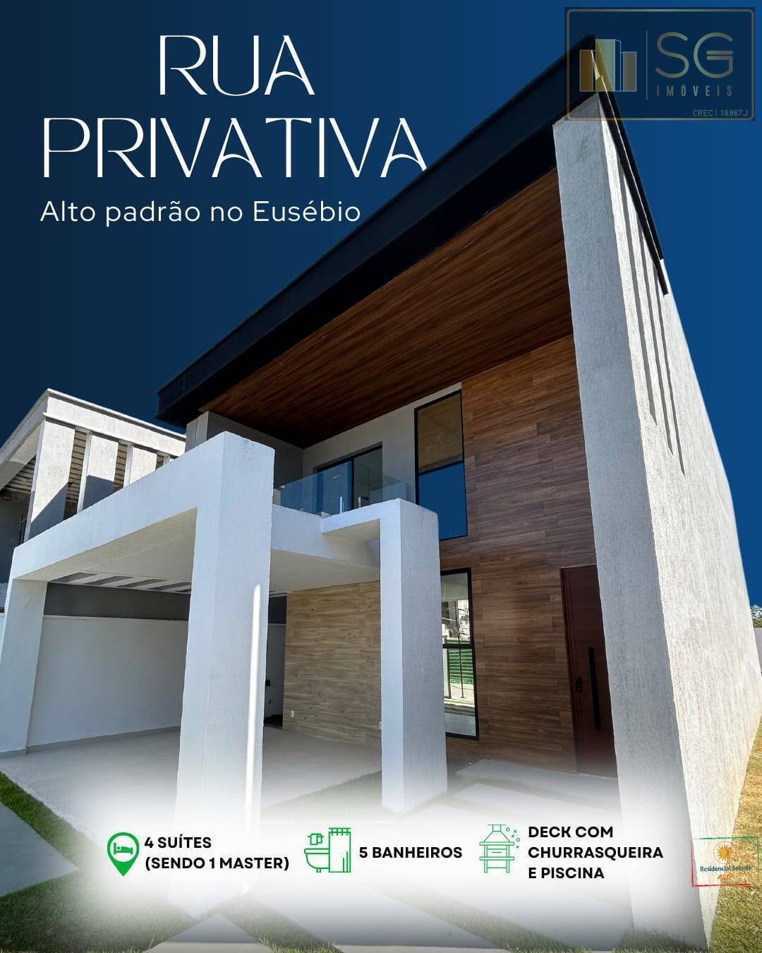 Casa de Condomínio, 4 quartos - Foto 1